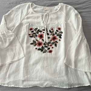 Stevie Hender Embroidered Peasant Blouse